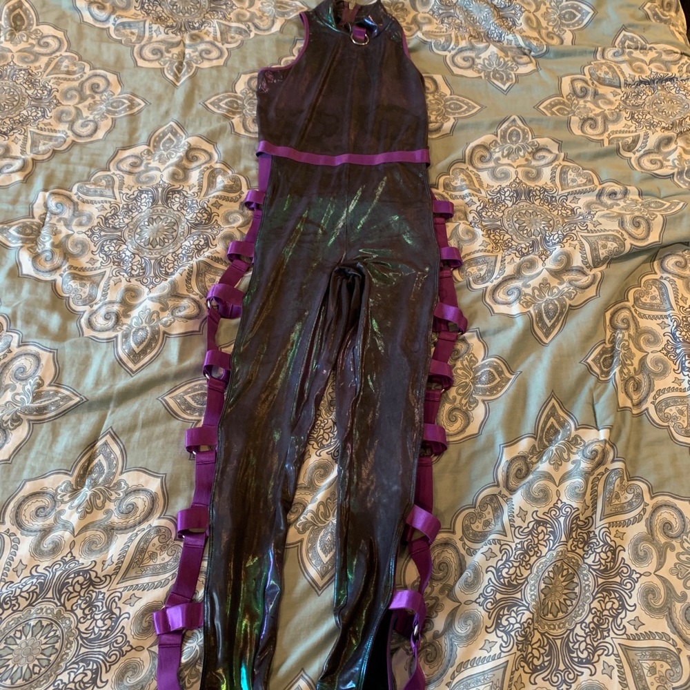 Festival iridescent sexy bodysuit